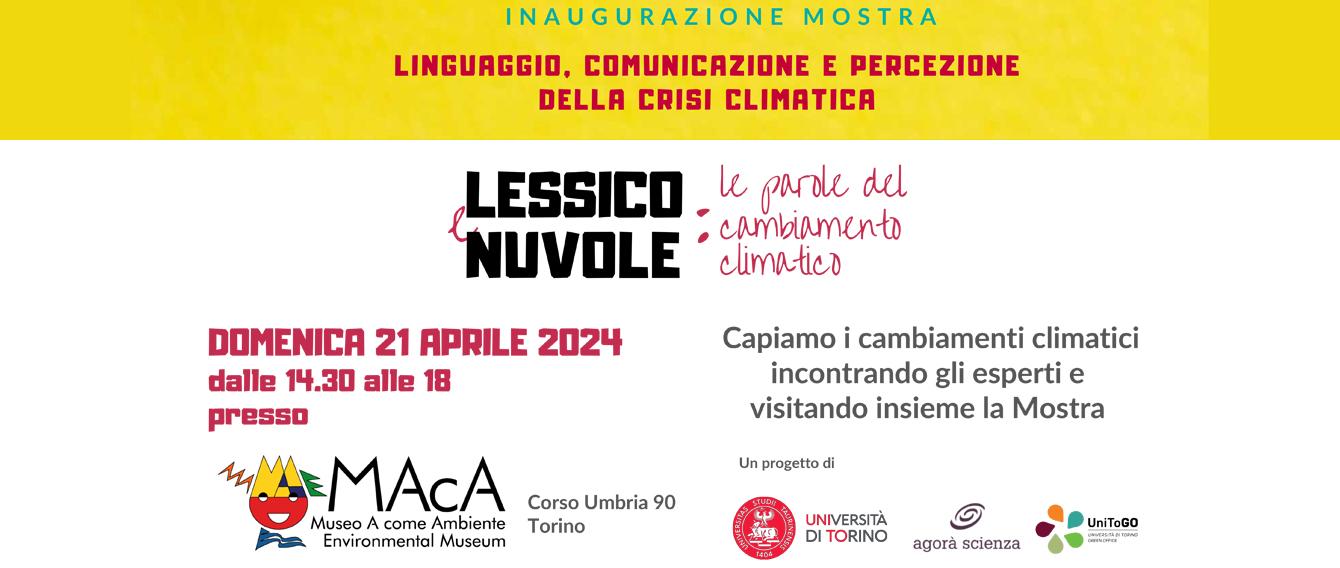 Dal 21 aprile 2024, Museo A come Ambiente - MAcA, Corso Umbria 90, Torino.